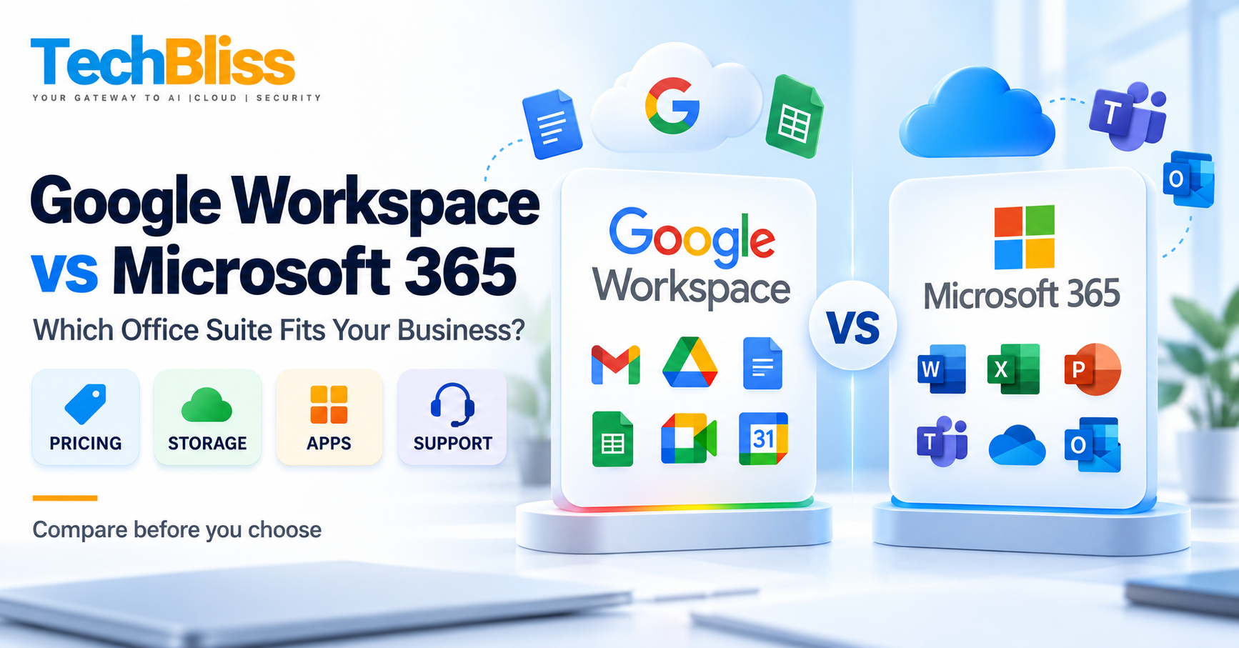 Google Workspace vs Microsoft 365 Pricing