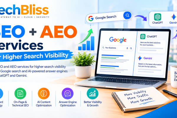 SEO and AEO services for higher search visibility on Google and AI search engines