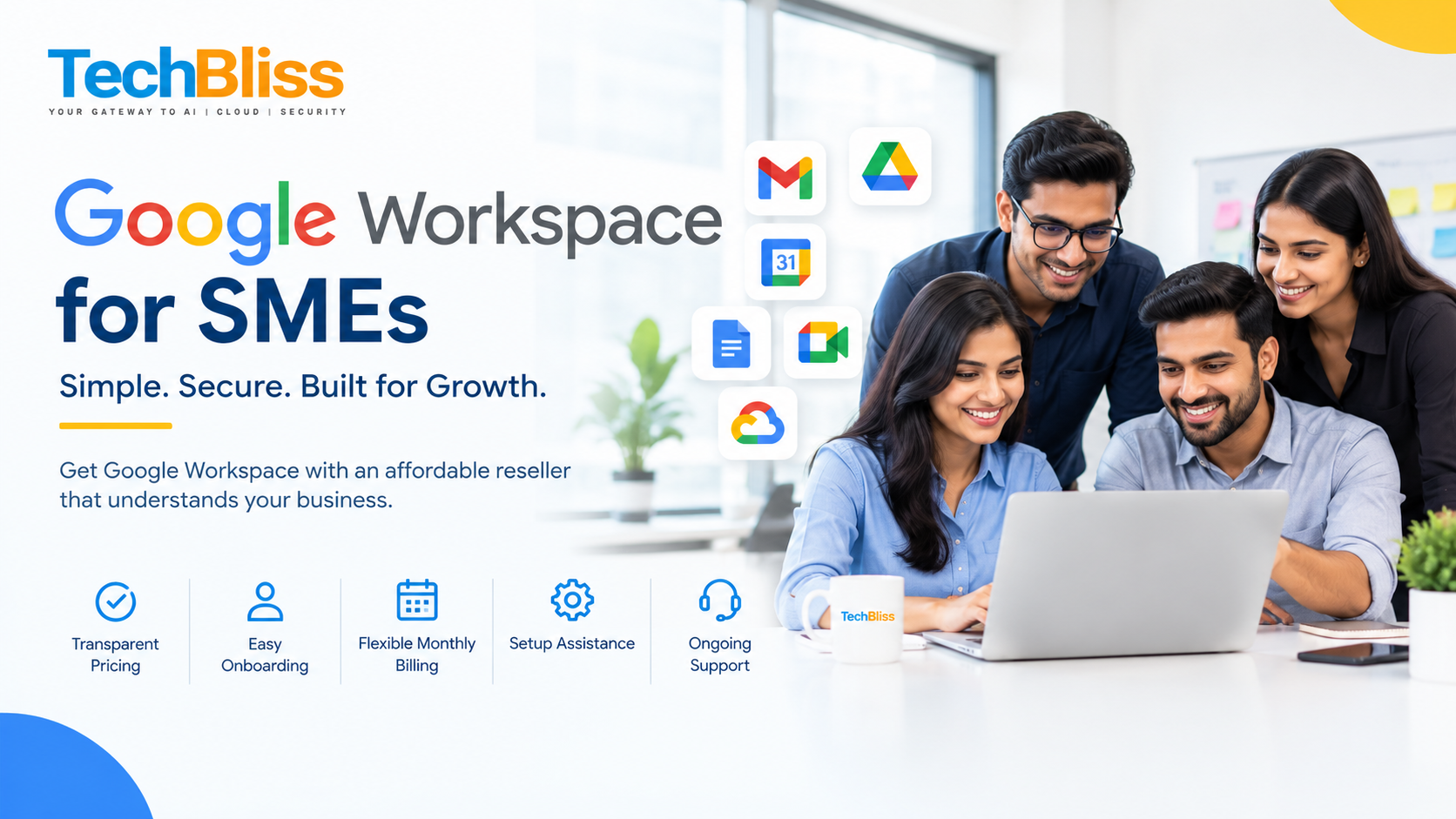 Affordable Google Workspace reseller for SMEs with transparent pricing and easy onboarding