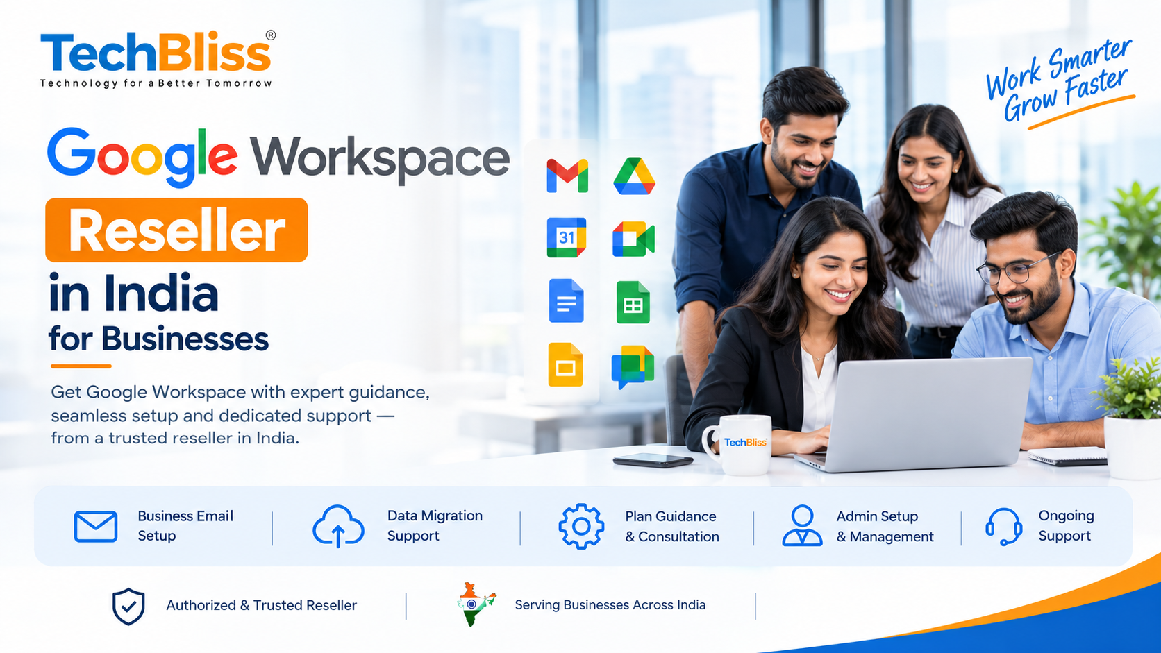 Best Google Workspace reseller in India for business email and productivity