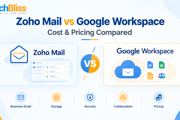 Zoho Mail vs Google Workspace cost and pricing comparison for business email solutions