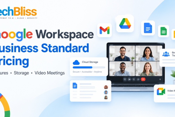 Google Workspace Business Standard pricing with storage and video meeting features for businesses