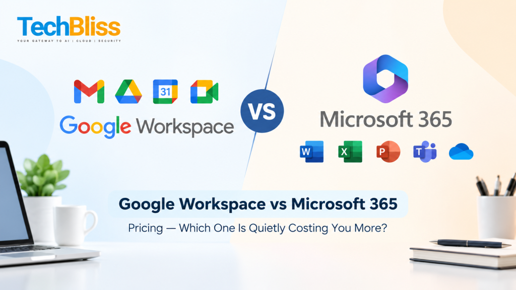Google Workspace vs Microsoft 365 pricing comparison for businesses in India